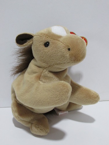 Derby, HORSE (Fluffy Mane & Tail, with White Diamond on Forehead)<br>Ty - Beanie Baby<br>